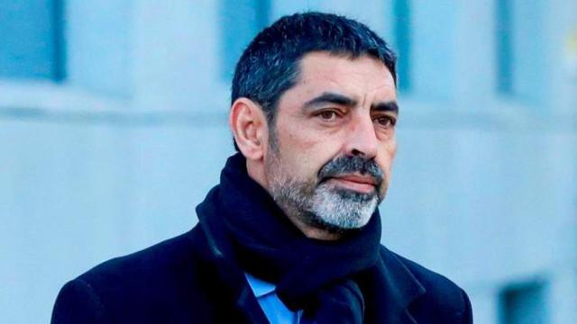 Josep Lluís Trapero llegando a la Audiencia Nacional para declarar