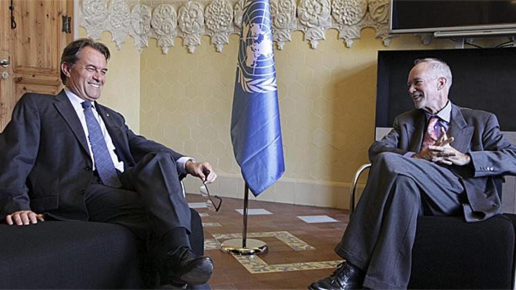 Artur Mas y David Malone, en Barcelona