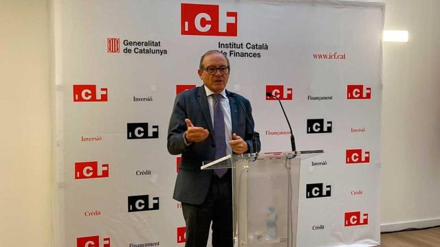 El consejero delegado del ICF, Jordi Òliva, este jueves en una rueda de prensa en la sede de la entidad / EUROPA PRESS