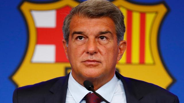 Joan Laporta, durante una comparecencia como presidente del Barça