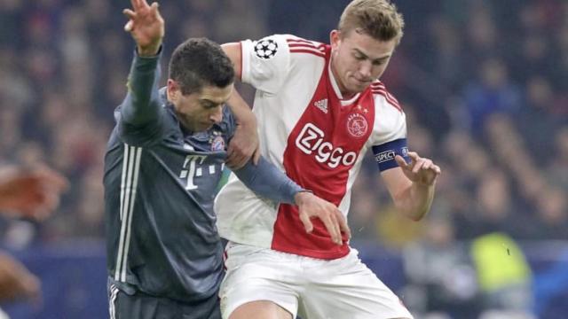 Una foto de De Ligt durante un partido del Ajax / Instagram