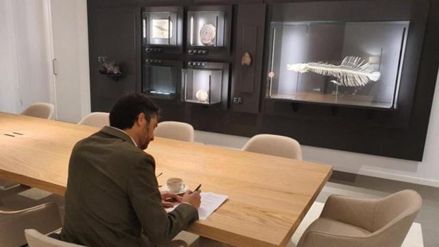 El consejero de Políticas Digitales, Jordi Puigneró, repasa datos sobre el lanzamiento del nanosatélite catalán / GENCAT