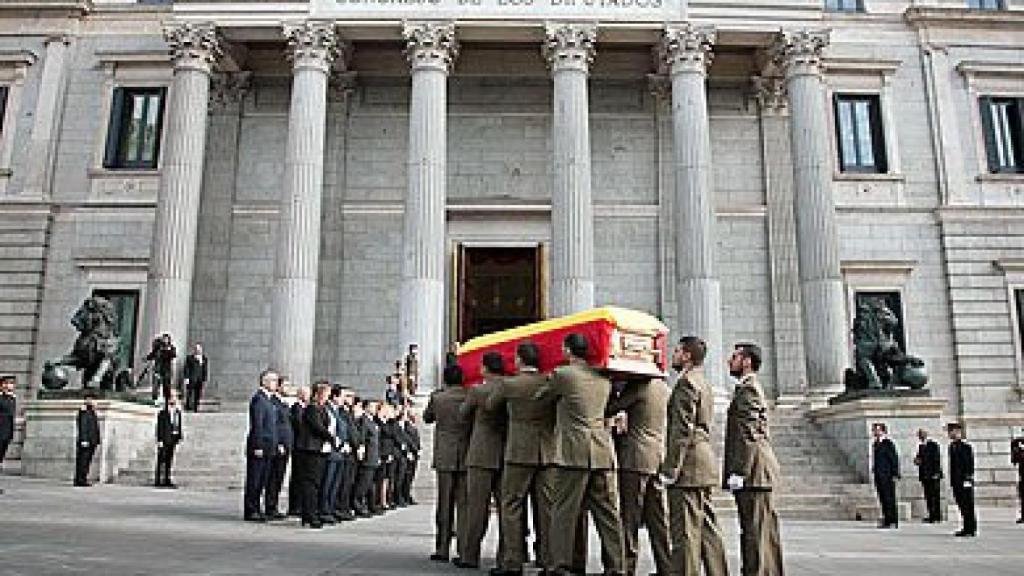 Despedida al ex presidente del Gobierno Adolfo Suárez en el Congreso de los Diputados
