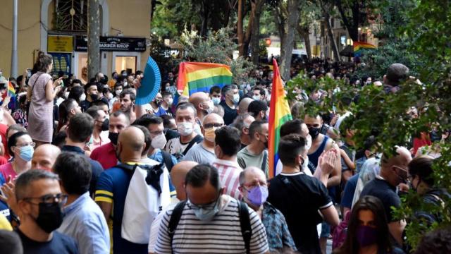 La manifestación celebrada el pasado lunes en Barcelona por la muerte de Samuel / EP