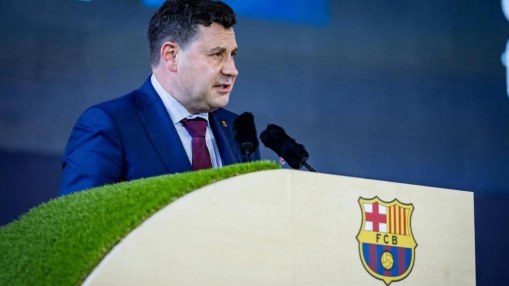 Eduard Romeu durante la Asamblea de socios compromisarios / FC Barcelona