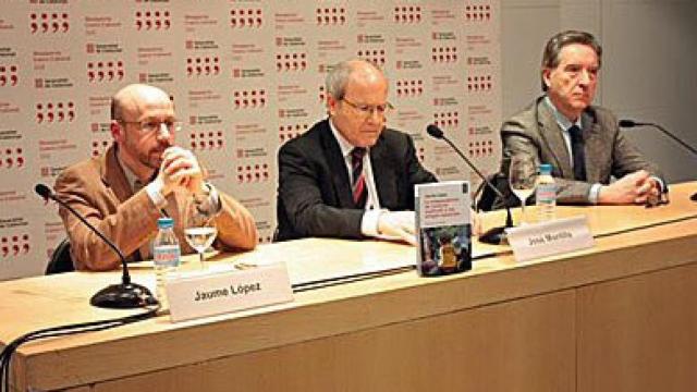 Jaume López, José Montilla e Iñaki Gabilondo