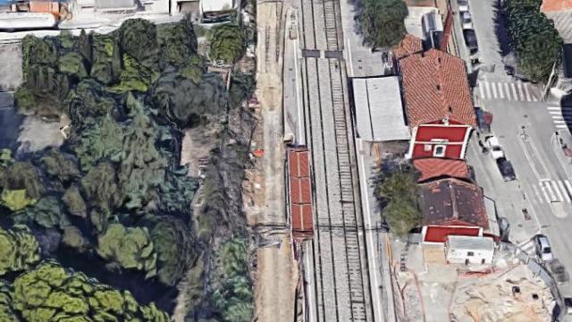 La estación de tren de Santa Rosa, en Mollet del Vallès
