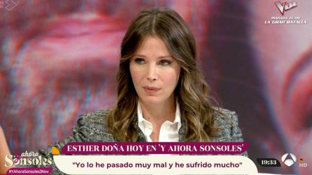 Esther Doña en 'Y ahora Sonsoles' / ANTENA 3