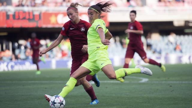Una foto de Patri Guijarro durante el partido del Barça frente al BIIK-Kazygurt de la Champions League