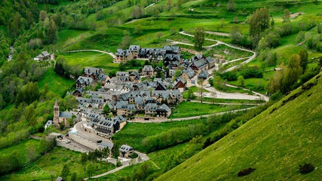 Vista aérea de Bagergue, única población catalana de la asociación Los Pueblos más Bonitos de España