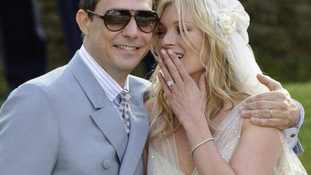 Kate Moss en su boda con Jamie Hince