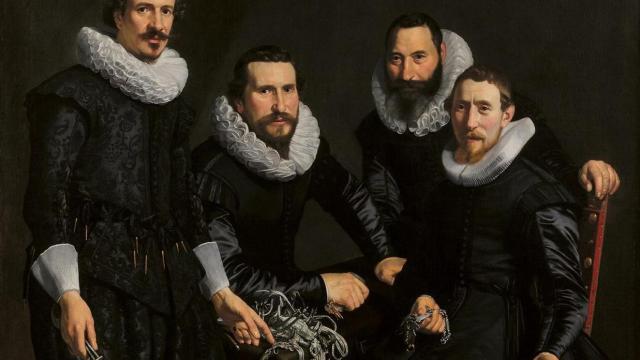 'Síndicos del gremio de orfebres de Ámsterdam’ (1626-1627) de Thomas de Keyser / MUSEO THYSSEN