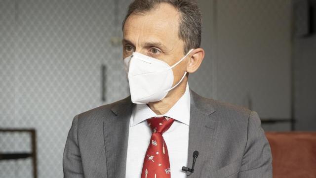 Pedro Duque durante la entrevista con 'Crónica Global' / CG