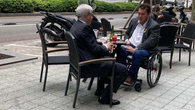 El exconsejero de Justicia, Germà Gordó, líder de Convergents, y el presidente de PDECat, David Bonvehí, ambos herederos de Convergència / CG