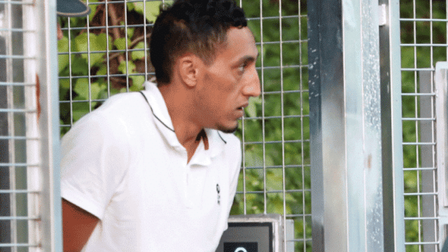 Driss Oukabir en su entrada a Soto del Real / EFE