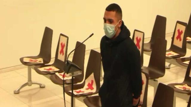 El rapero Morad durante una declaración en la Ciutat de la Justícia / TSJC