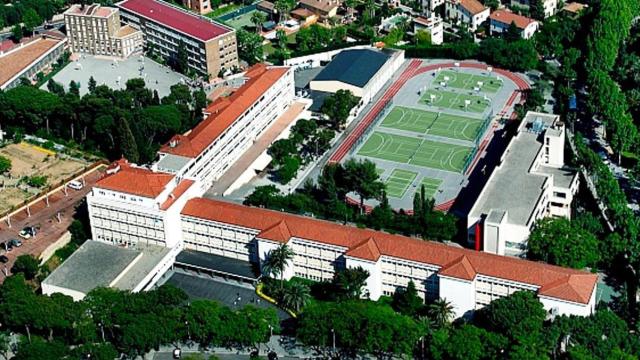 Imagen aérea del Liceo Francés de Barcelona (LFB), uno de los colegios de élite en franca rebelión por las cuotas / CG