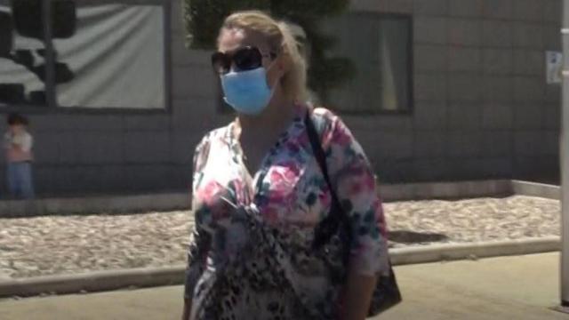 Raquel Mosquera tras recibir el alta / EP