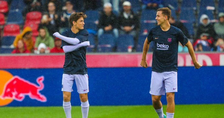 Gavi y Nico, titulares en el Barça / FCB Twitter
