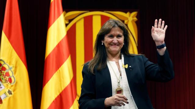 Laura Borràs, presidenta del Parlament gracias a los votos a favor de JxCat y ERC y en blanco de la CUP / EFE