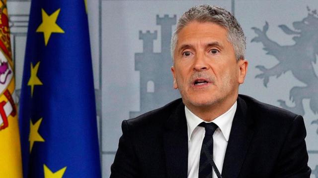 Fernando Grande-Marlaska durante su comparecencia con motivo de la sentencia del procés / EFE