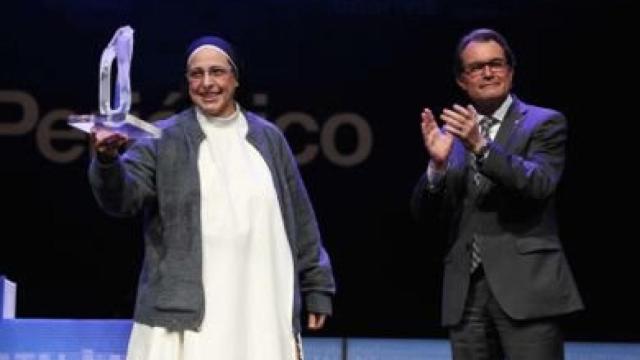 Sor Lucía Caram y el ex presidente de la Generalidad, Artur Mas