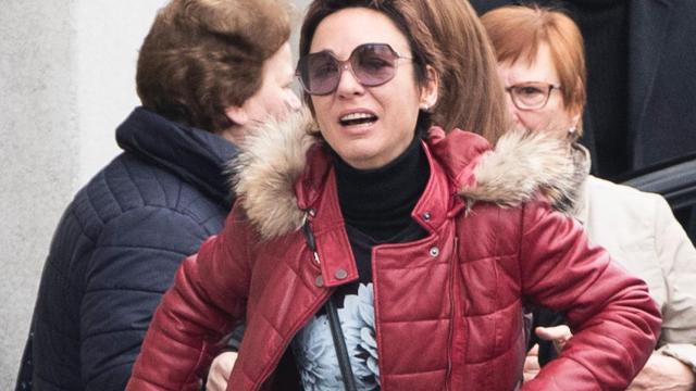 Nuria llega al entierro del que fuera su pareja Fran Álvarez / AGENCIAS