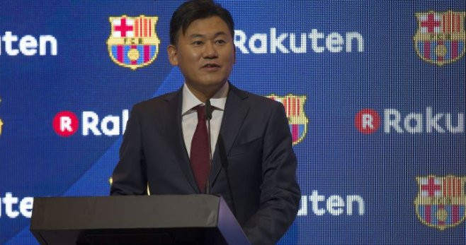 Mikitani de Rakuten en el Barça / Redes
