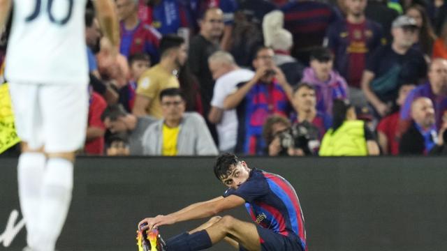 Pedri González acabó desquiciado el partido contra el Inter / EFE