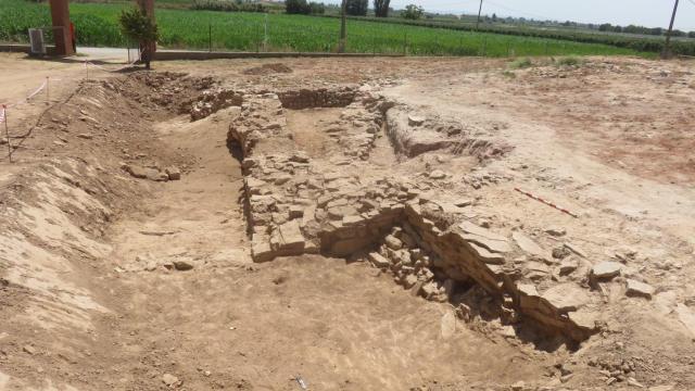Los restos de la muralla ibérica hallada en Lleida / EP