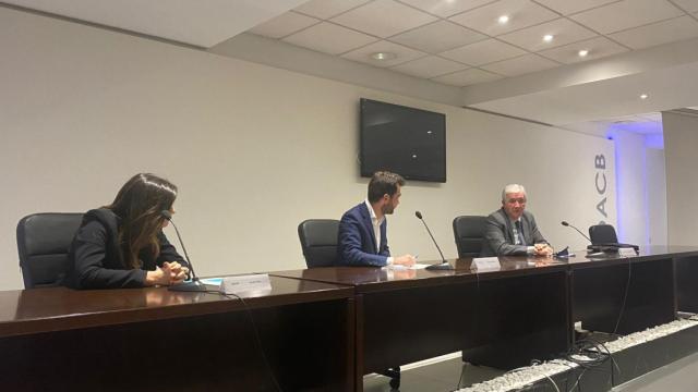 Dolors Taulé (Cecot), Paco Camarassa (Acede) y Lluís Bahamonde (InnoBaix) / EUROPA PRESS