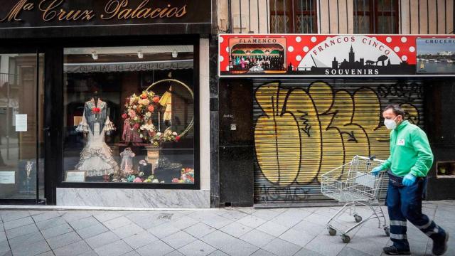 Comercios cerrados como consecuencia de la crisis económica derivada del Covid en España / EFE