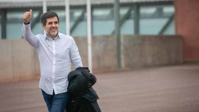 El expresidente de la ANC, Jordi Sánchez, sale de la cárcel de Lledoners por un permiso penitenciario / EP