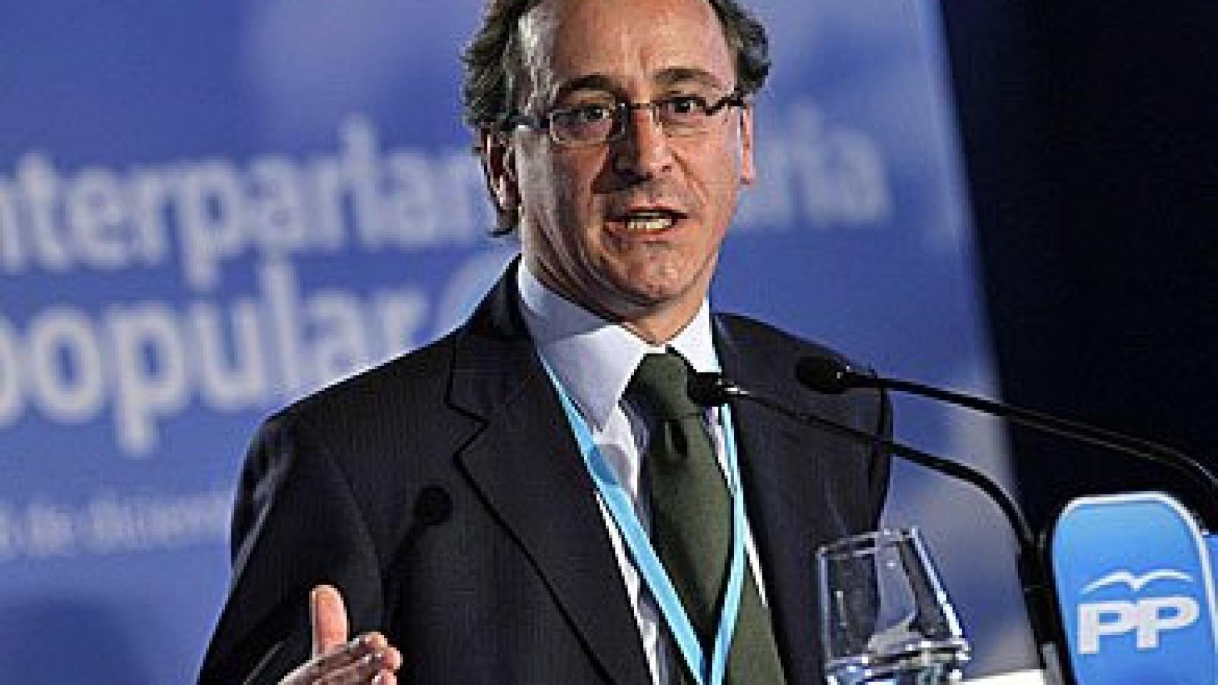 El portavoz del Grupo Popular en el Congreso de los Diputados, Alfonso Alonso