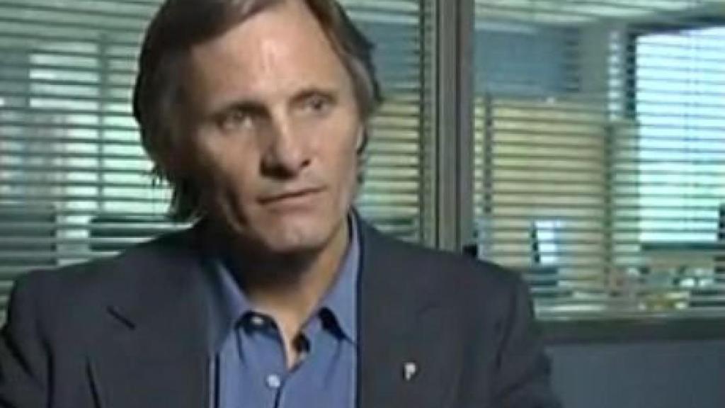 El actor estadounidense Viggo Mortensen en una entrevista en TVE