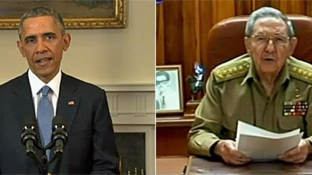 El presidente de EEUU, Barack Obama, y el de Cuba, Raúl Castro