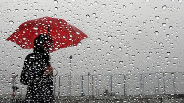 Una foto de archivo de un día lluvioso temperaturas