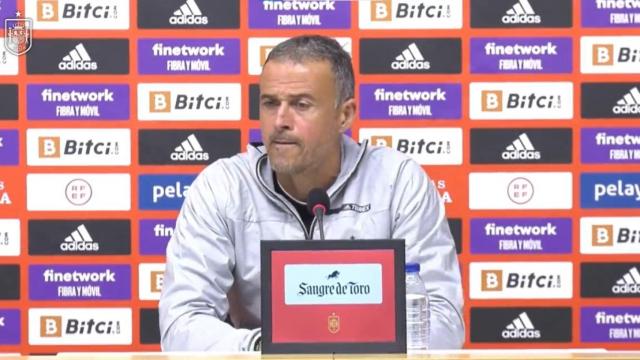 Luis Enrique, en la rueda de prensa de la selección española para el parón de marzo de 2022 / REDES