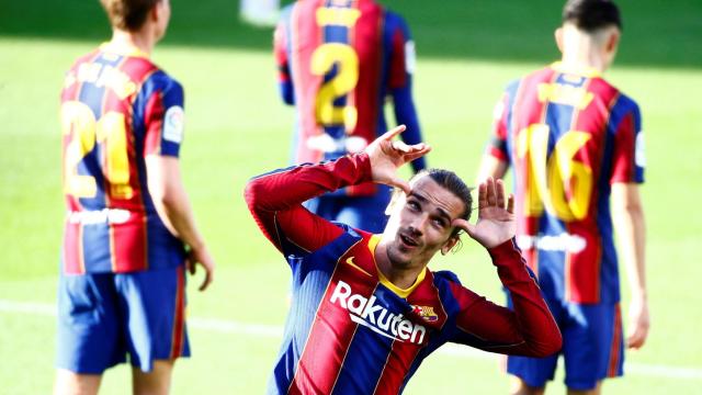 Griezmann, dedicando su gol ante Osasuna a su hija | EFE