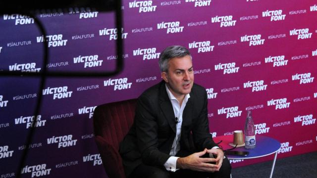 Víctor Font en un acto de 'Sí al futur' / 'Sí al futur'