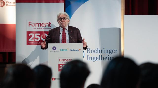 Josep Sánchez Llibre, presidente de Foment del Treball, en la jornada 'Salud e innovación, ejes de la reconstrucción social y económica' / FOMENT