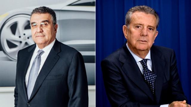 Francisco Javier García Sanz, presidente del consejo de administración de Seat, y Javier Godó, presidente del Grupo Godó / FOTOMONTAJE DE CG