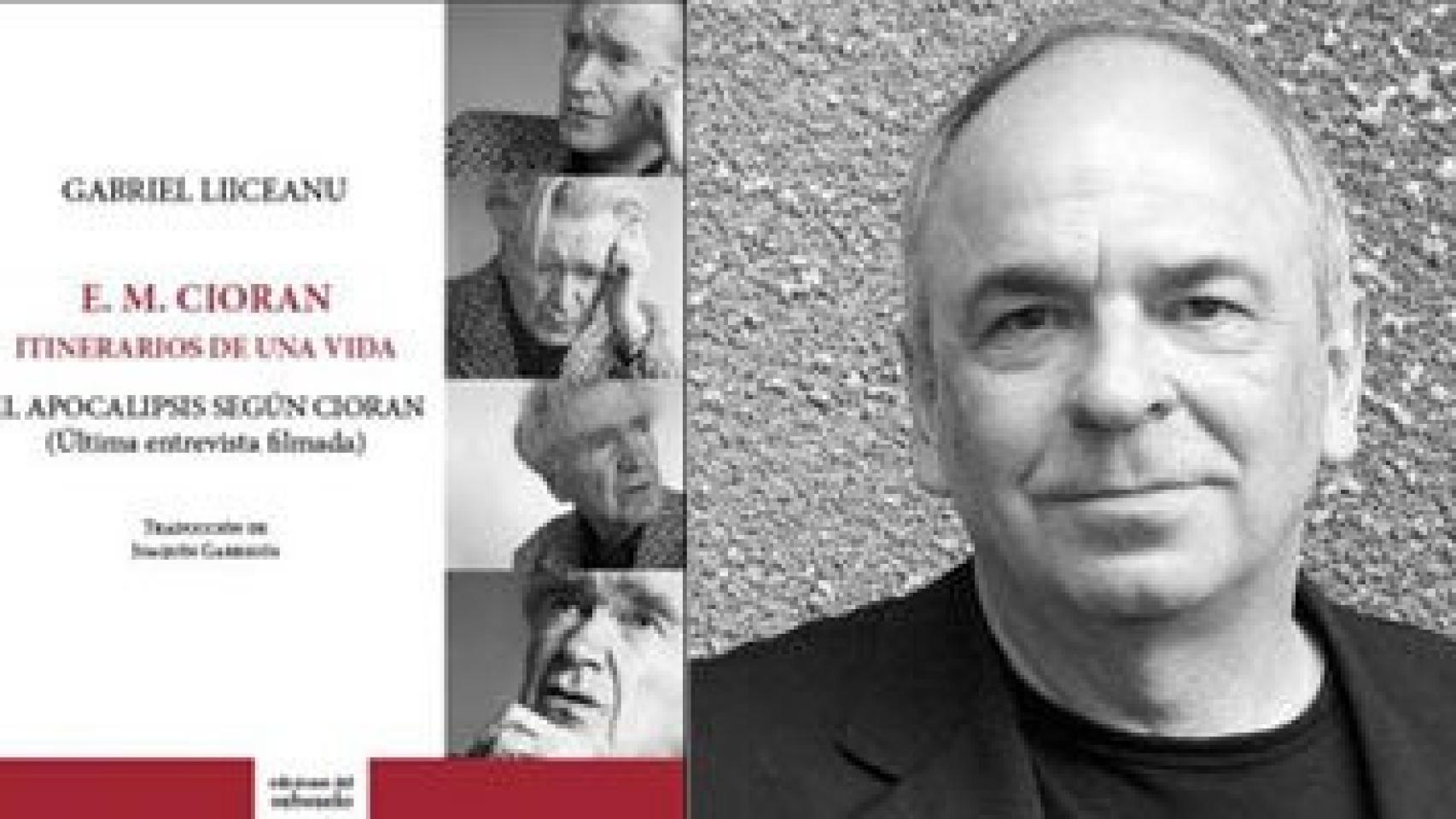 Itinerarios de una vida de Gabriel Liiceanu, portada del libro y fotografía del autor