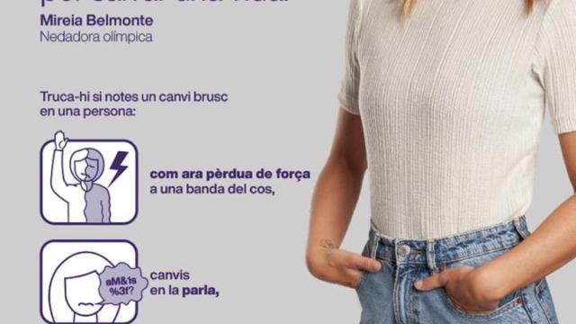 Mireia Belmonte, imagen de la campaña Ante el ictus, llama rápido al 112. No te lo pienses.