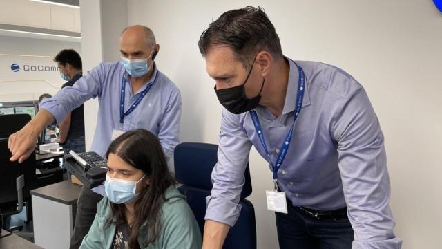 José Ramón García González, en las oficinas de Cocomm