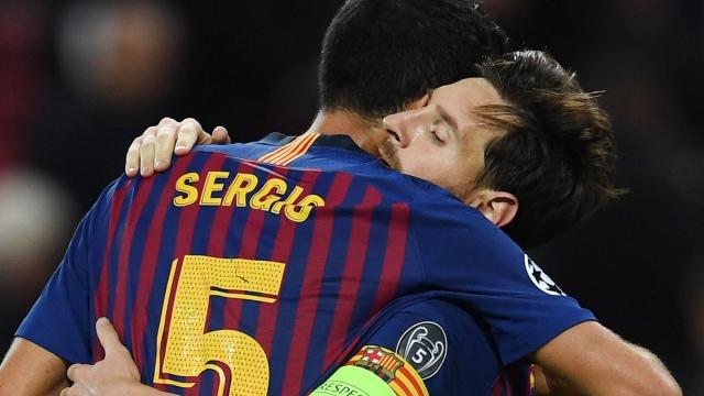Messi y Busquets en una foto de archivo / EFE