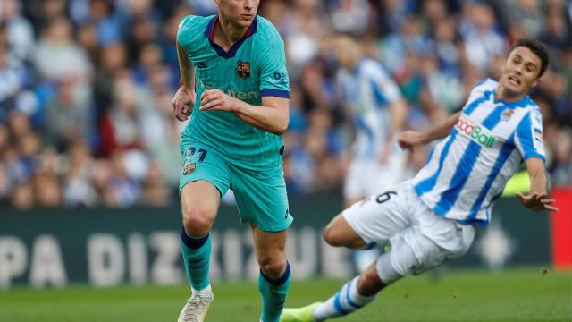 Frenkie de Jong en el partido contra la Real Sociedad / EFE