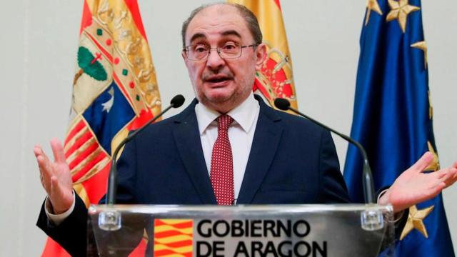 El presidente de Aragón, Javier Lambán