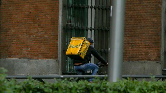 Un repartidor de Glovo / EP