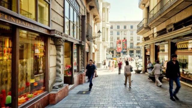 Imagen de la calle de la Libretería de Barcelona, una de las vías más turísticas de la ciudad que gobierna Colau / CG